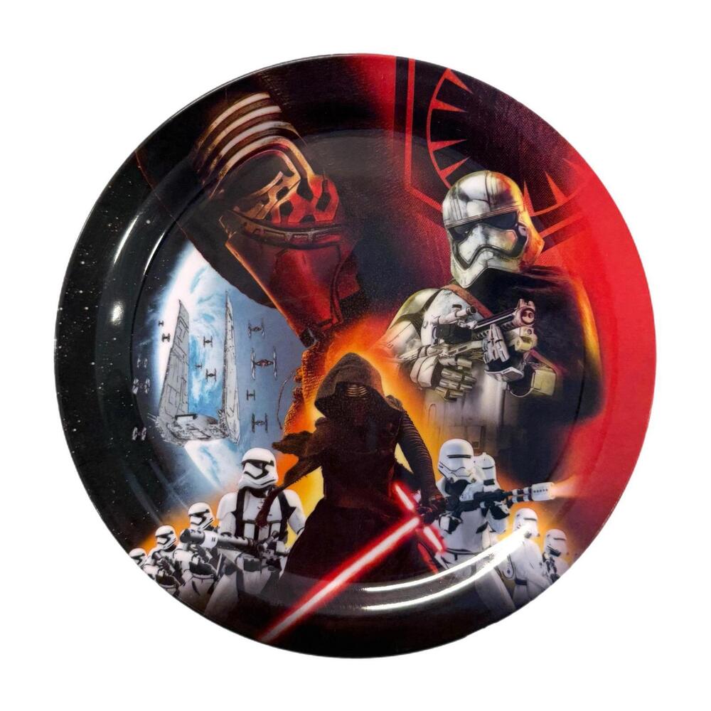 Zak Designs Star Wars: Episode VIII 8” Melamine Plate – Kylo Ren - Kids